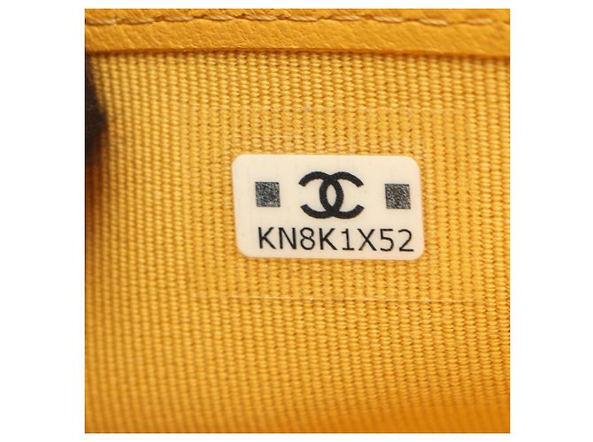 Chanel Matelassé Long Wallet Gelb - Ansicht 5