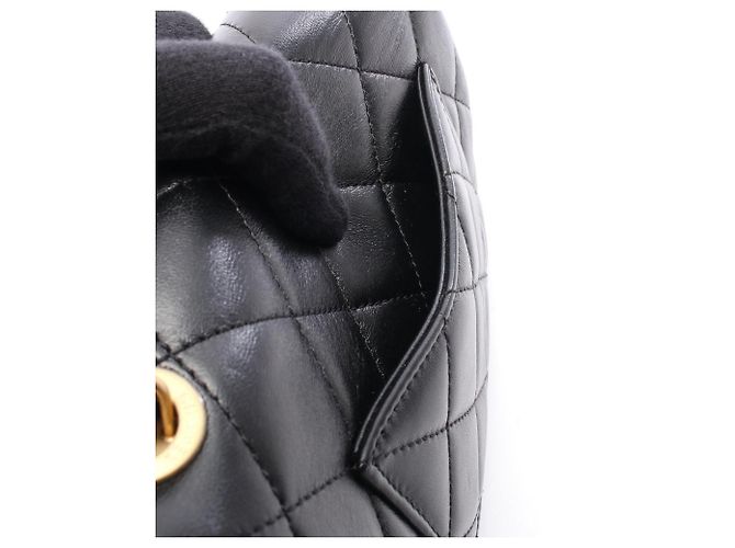 Timeless Chanel Mini Flap Handtasche Schwarz - Ansicht 6