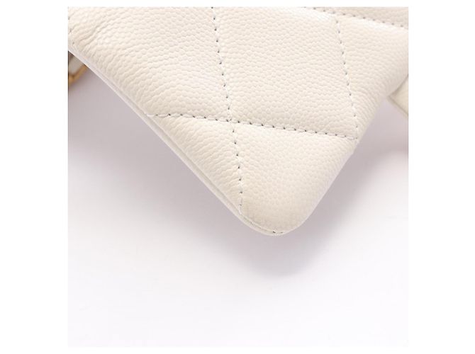 Timeless Borsa a Spalla Chanel Mini Matelassé Bianco - vista 8