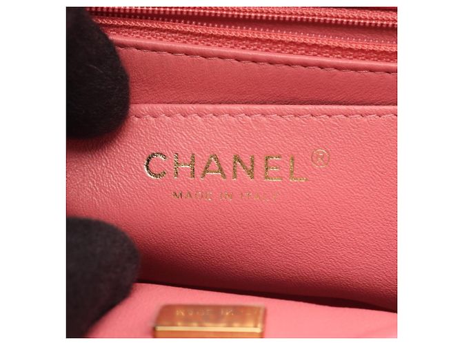 Borsa a Spalla Chanel Mini Matelassé Rosa - vista 4