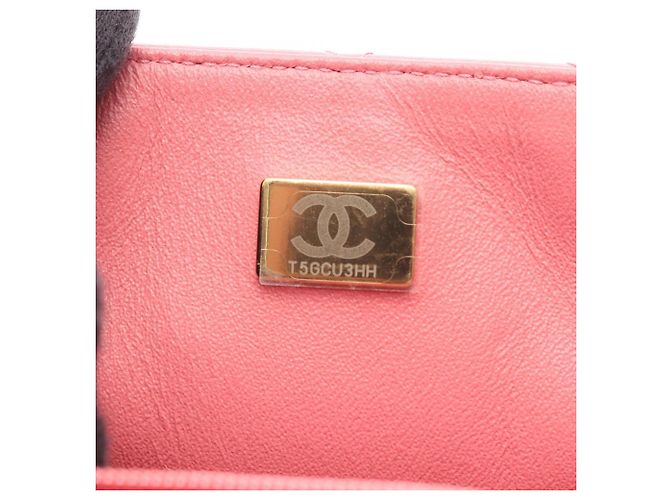 Borsa a Spalla Chanel Mini Matelassé Rosa - vista 5