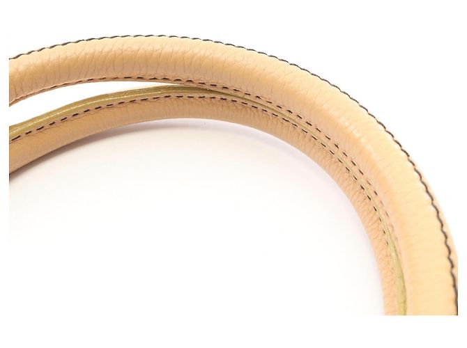 Borsa Chanel beige in pelle caviar - vista 10