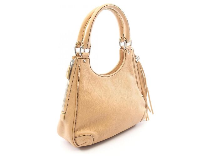 Borsa Chanel beige in pelle caviar - vista 2