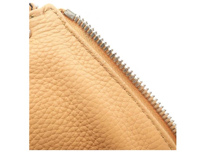Borsa Chanel beige in pelle caviar - vista 9