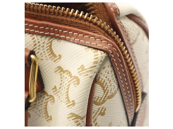 Céline Celine Triomphe 2-Way Handtasche Braun Roh - Ansicht 7