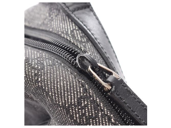 Sac à bandoulière en denim et cuir à motif GG Gucci Noir - vue 6