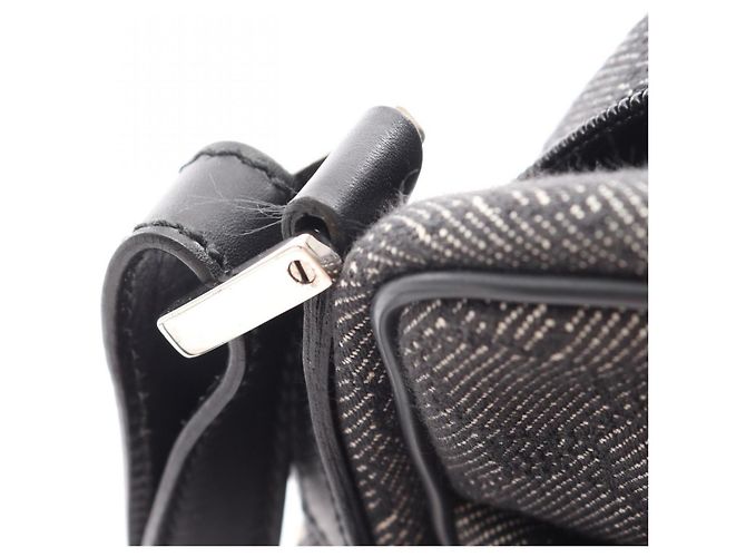 Sac à bandoulière en denim et cuir à motif GG Gucci Noir - vue 7