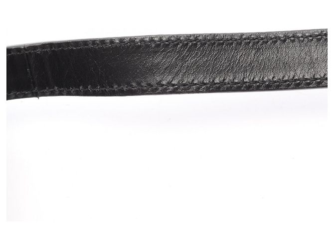 Sac à bandoulière en denim et cuir à motif GG Gucci Noir - vue 8