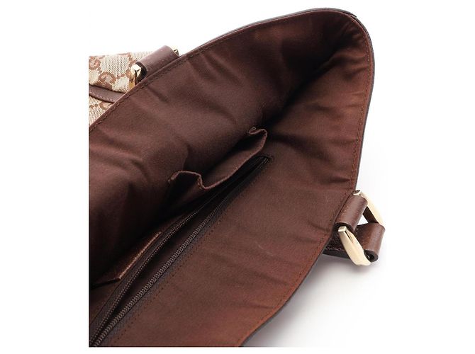 Borsa Tote Abbey GG Canvas Gucci Marrone Beige - vista 14