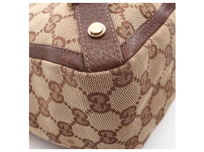 Borsa Tote Abbey GG Canvas Gucci Marrone Beige - vista 7