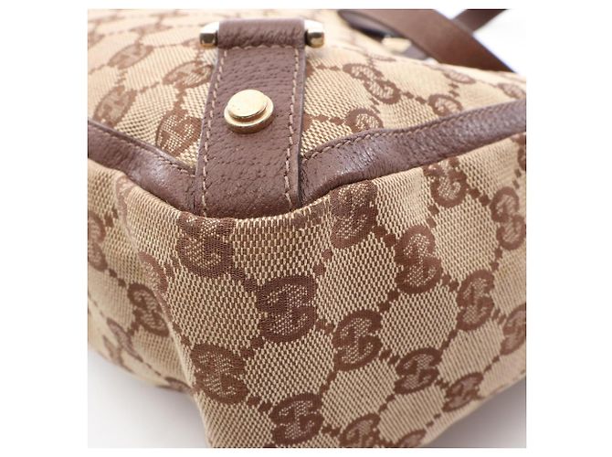 Borsa Tote Abbey GG Canvas Gucci Marrone Beige - vista 8