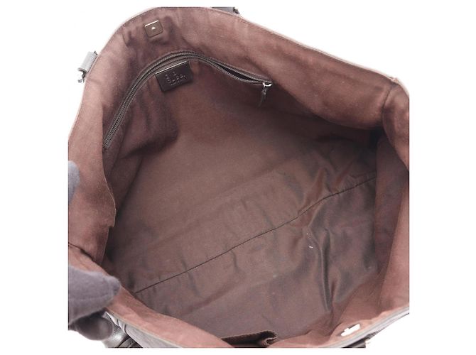 Borsa Tote Abbey Horsebit Gucci Marrone - vista 3