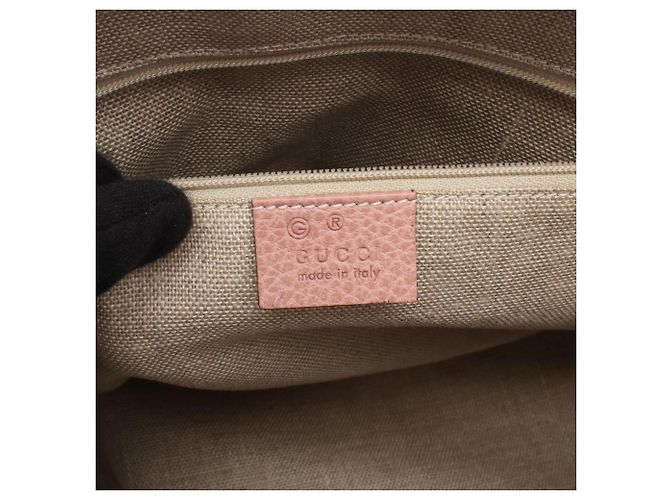 Borsa 2 Way Gucci Interlocking G rosa - vista 4