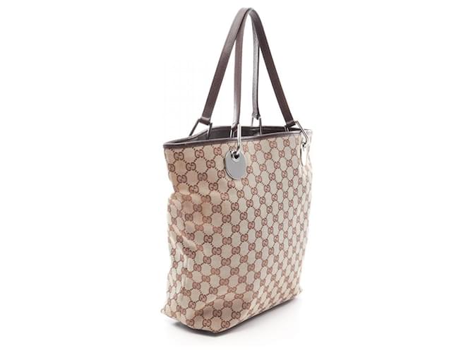 Borsa Tote Gucci Eclipse GG Canvas Marrone Beige - vista 2