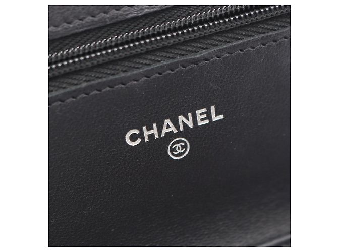 Borsa a tracolla Chanel Matelassé in agnello Nero - vista 4