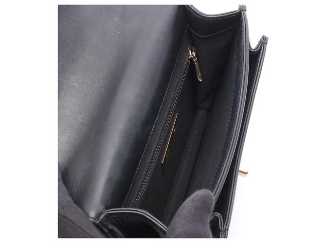 Borsa a tracolla Chanel Matelassé in agnello nero - vista 3