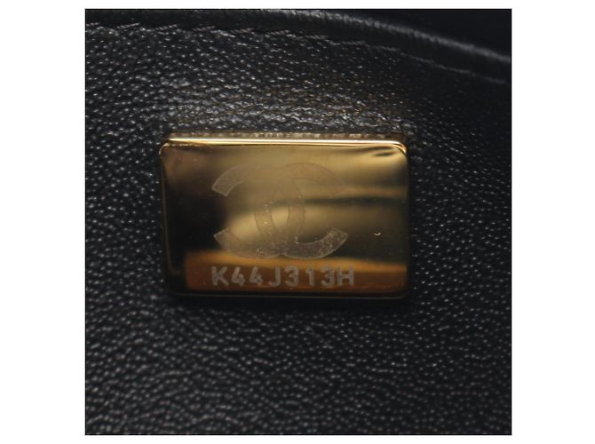 Borsa a tracolla Chanel Matelassé in pelle di agnello nera Nero - vista 5