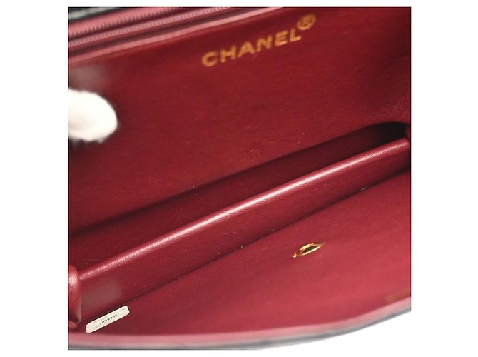 Chanel Vintage Classic Flap gestepptes Lammleder Schwarz - Ansicht 3