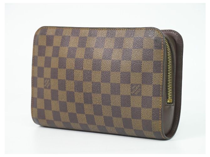 Louis Vuitton Pochette Saint Louis Damier Marrone - vista 2