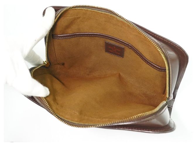 Louis Vuitton Pochette Saint Louis Damier Marrone - vista 5