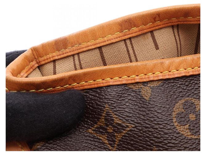 Borsa a Spalla Louis Vuitton Delightful PM Marrone - vista 4