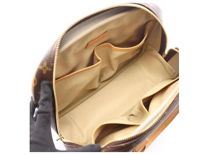 Borsa Louis Vuitton Trouville Monogram Marrone - vista 3