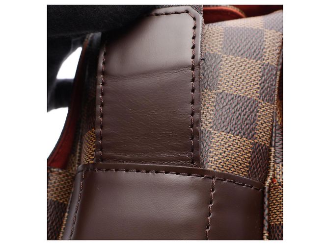 Borsa a Spalla Louis Vuitton Naviglio Marrone Damier ebene - vista 10