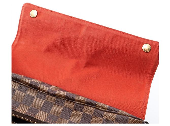 Borsa a Spalla Louis Vuitton Naviglio Marrone Damier ebene - vista 13