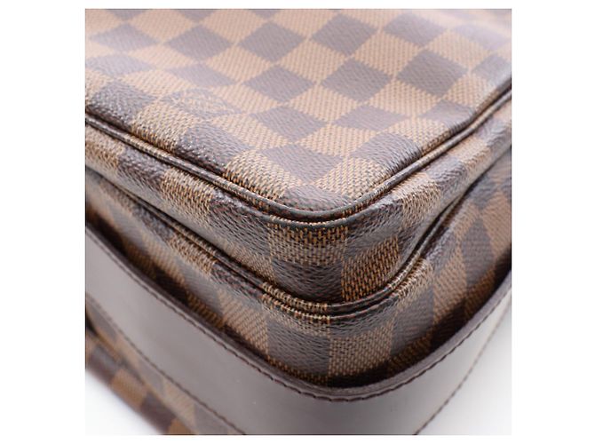 Borsa a Spalla Louis Vuitton Naviglio Marrone Damier ebene - vista 8
