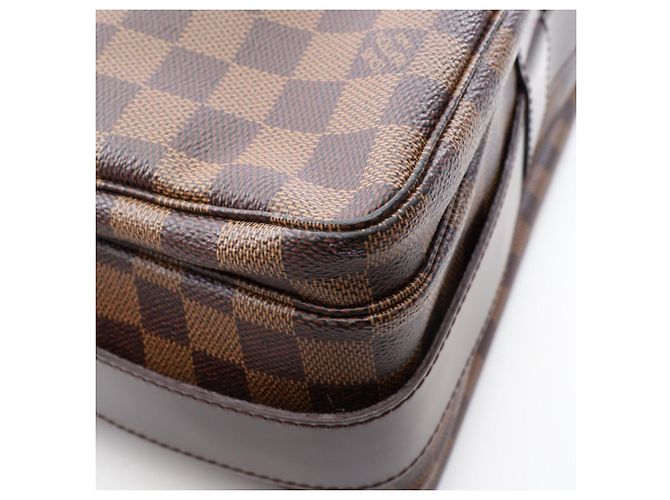 Borsa a Spalla Louis Vuitton Naviglio Marrone Damier ebene - vista 9