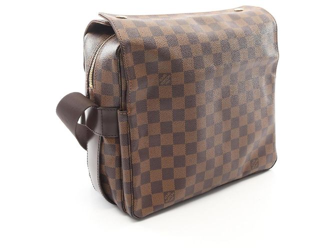 Borsa a tracolla Louis Vuitton Naviglio Damier Ebene Marrone - vista 2