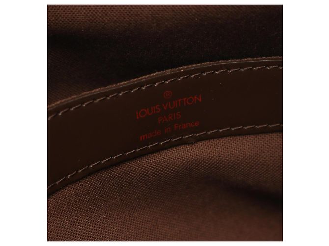 Borsa a tracolla Louis Vuitton Naviglio Damier Ebene Marrone - vista 4