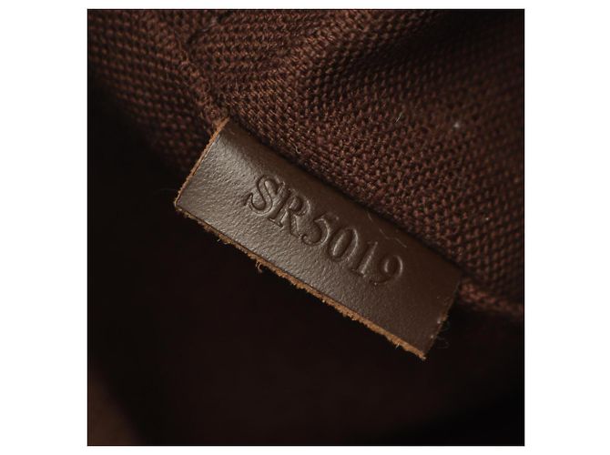 Borsa a tracolla Louis Vuitton Naviglio Damier Ebene Marrone - vista 5