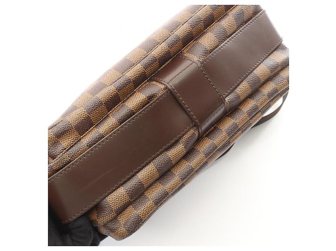 Borsa a tracolla Louis Vuitton Naviglio Damier Ebene Marrone - vista 8