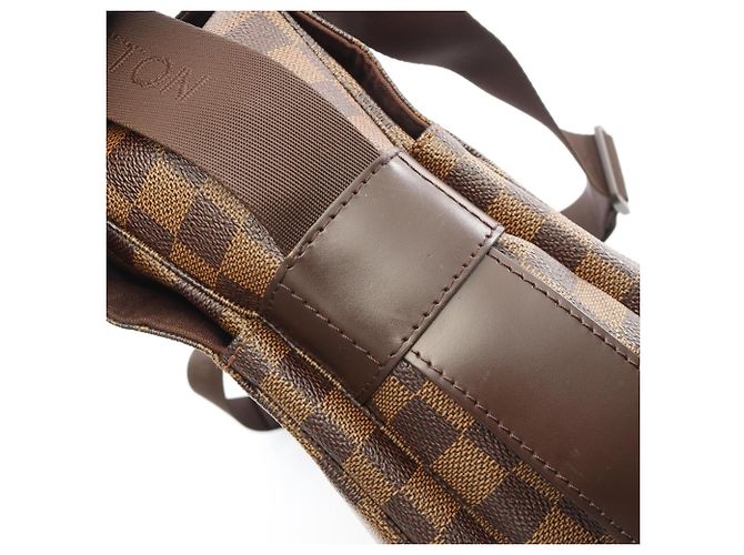 Borsa a tracolla Louis Vuitton Naviglio Damier Ebene Marrone - vista 9