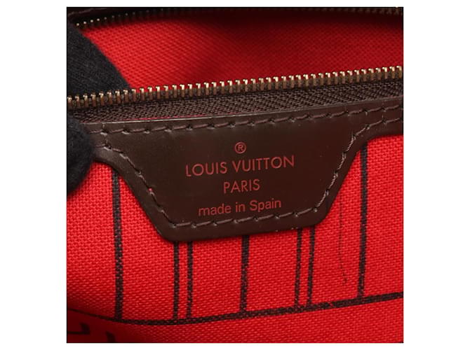 Borsa Tote Louis Vuitton Neverfull MM Marrone - vista 4