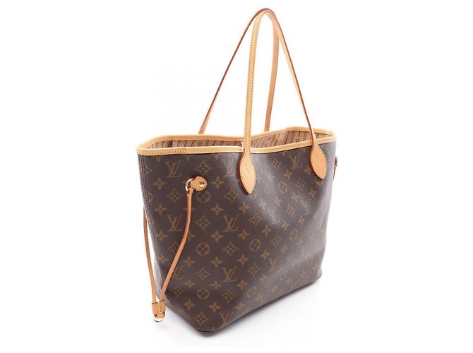 Borsa Tote Louis Vuitton Neverfull MM Marrone - vista 2