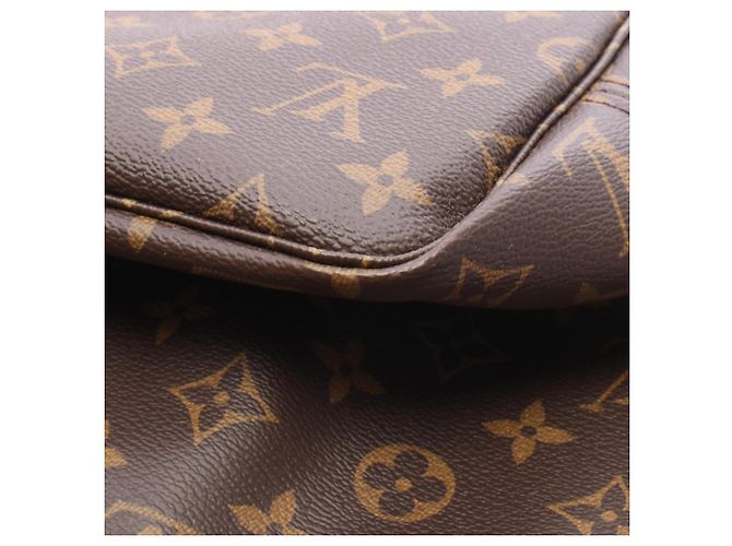 Borsa Tote Louis Vuitton Neverfull MM Marrone Fuschia - vista 5
