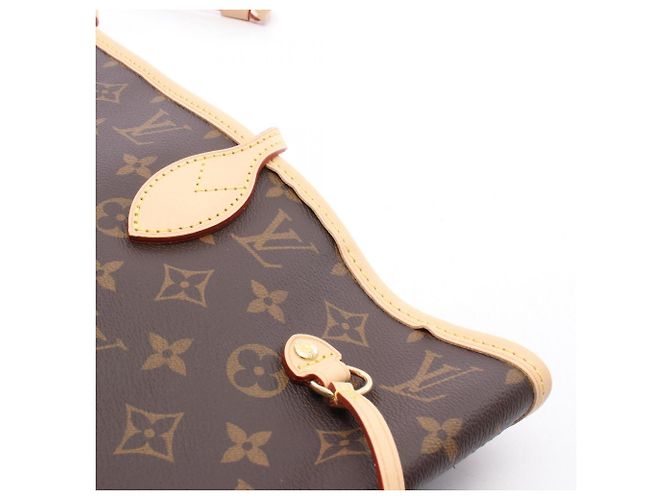 Borsa Tote Louis Vuitton Neverfull MM Marrone Fuschia - vista 6