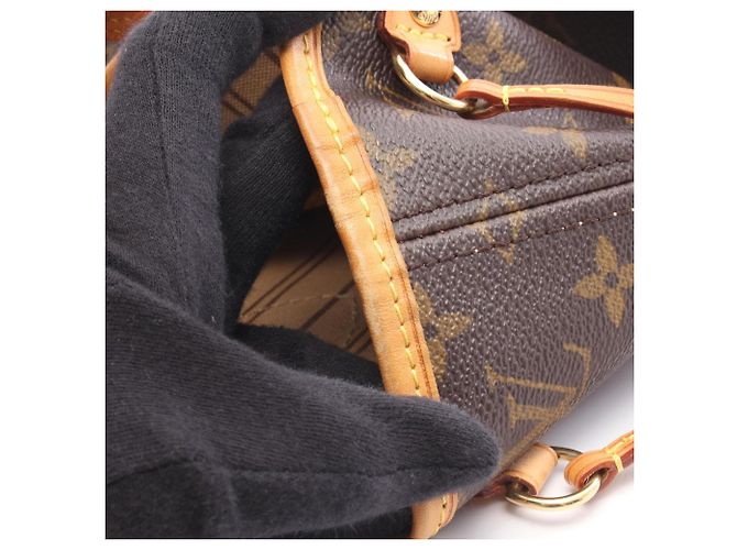 Borsa Tote Louis Vuitton Neverfull PM Marrone - vista 11