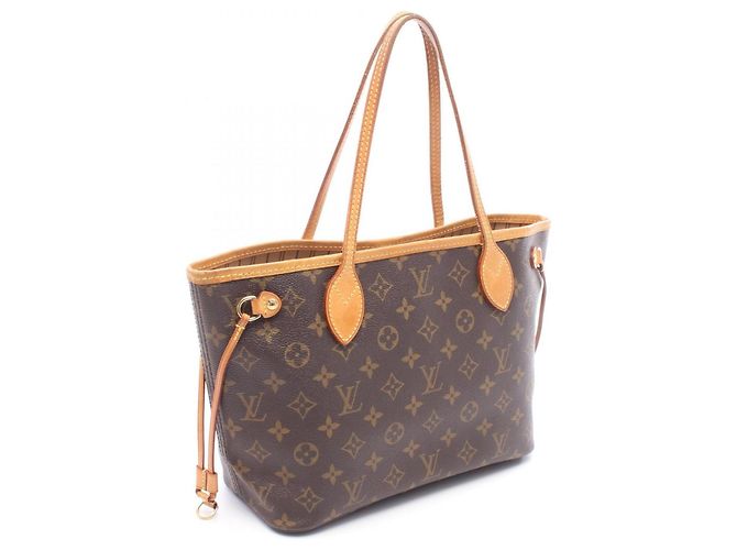 Borsa Tote Louis Vuitton Neverfull PM Marrone - vista 2