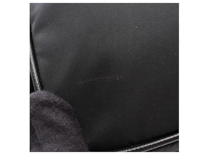 Saffiano Bolso de Hombro Prada Triangle Plate Negro - vista 9
