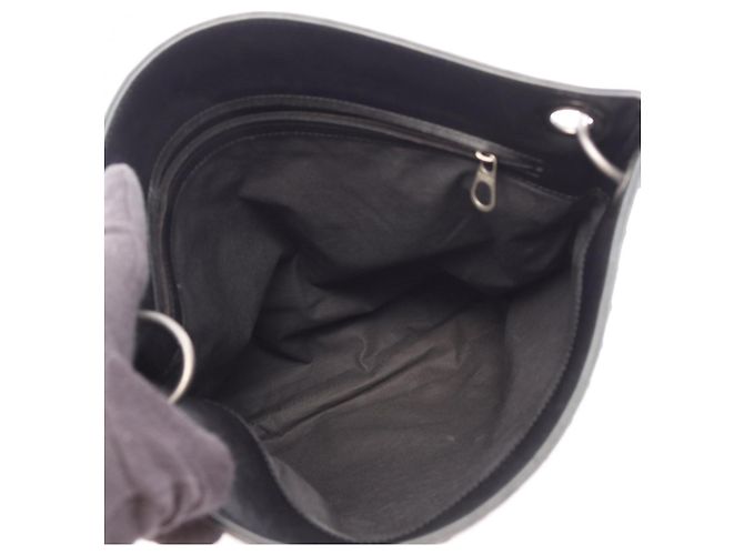 Borsa a Spalla Bottega Veneta Intrecciato Nero Blu navy - vista 3