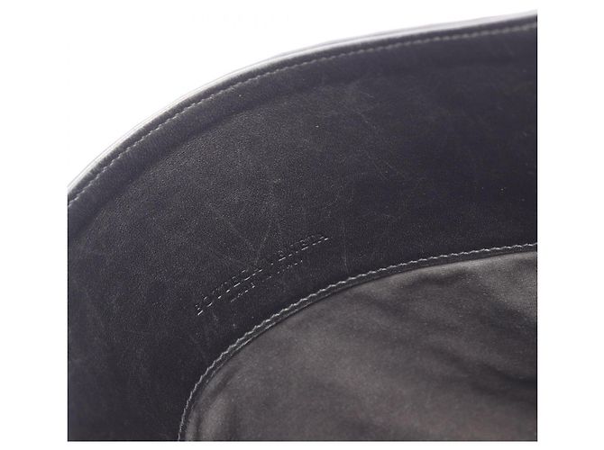 Borsa a Spalla Bottega Veneta Intrecciato Nero Blu navy - vista 6