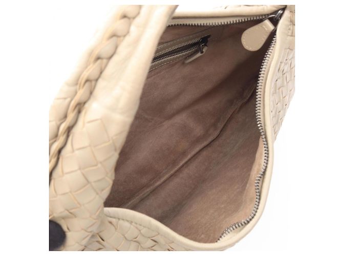 Borsa a tracolla in pelle Intrecciato Bottega Veneta Beige - vista 3