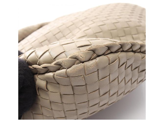 Borsa a tracolla in pelle Intrecciato Bottega Veneta Beige - vista 5
