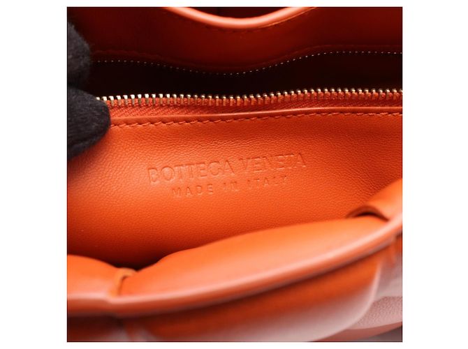 Borsa a Spalla The Chain Cassette Bottega Veneta Arancione - vista 4