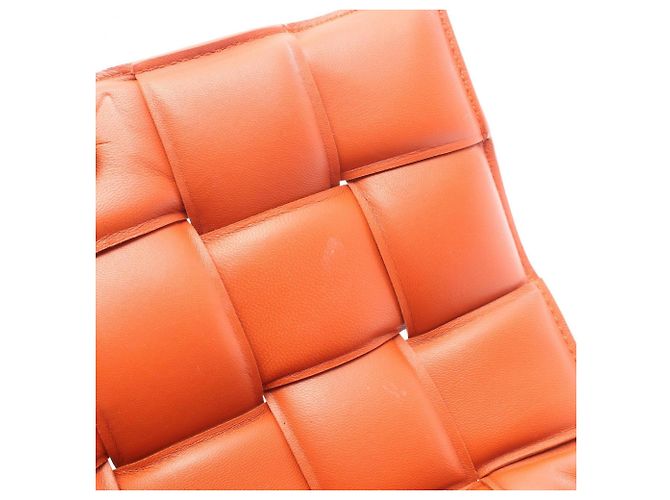 Borsa a Spalla The Chain Cassette Bottega Veneta Arancione - vista 5