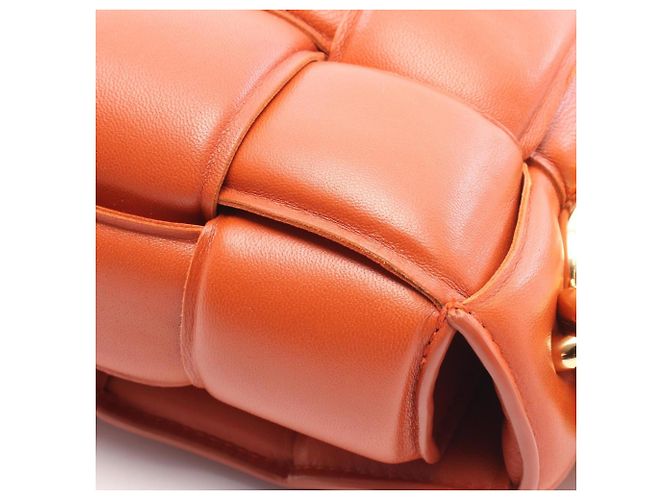 Borsa a Spalla The Chain Cassette Bottega Veneta Arancione - vista 7
