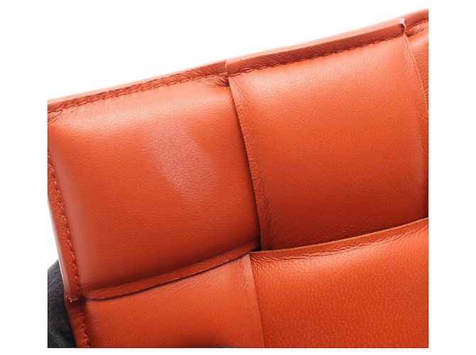 Borsa a Spalla The Chain Cassette Bottega Veneta Arancione - vista 8